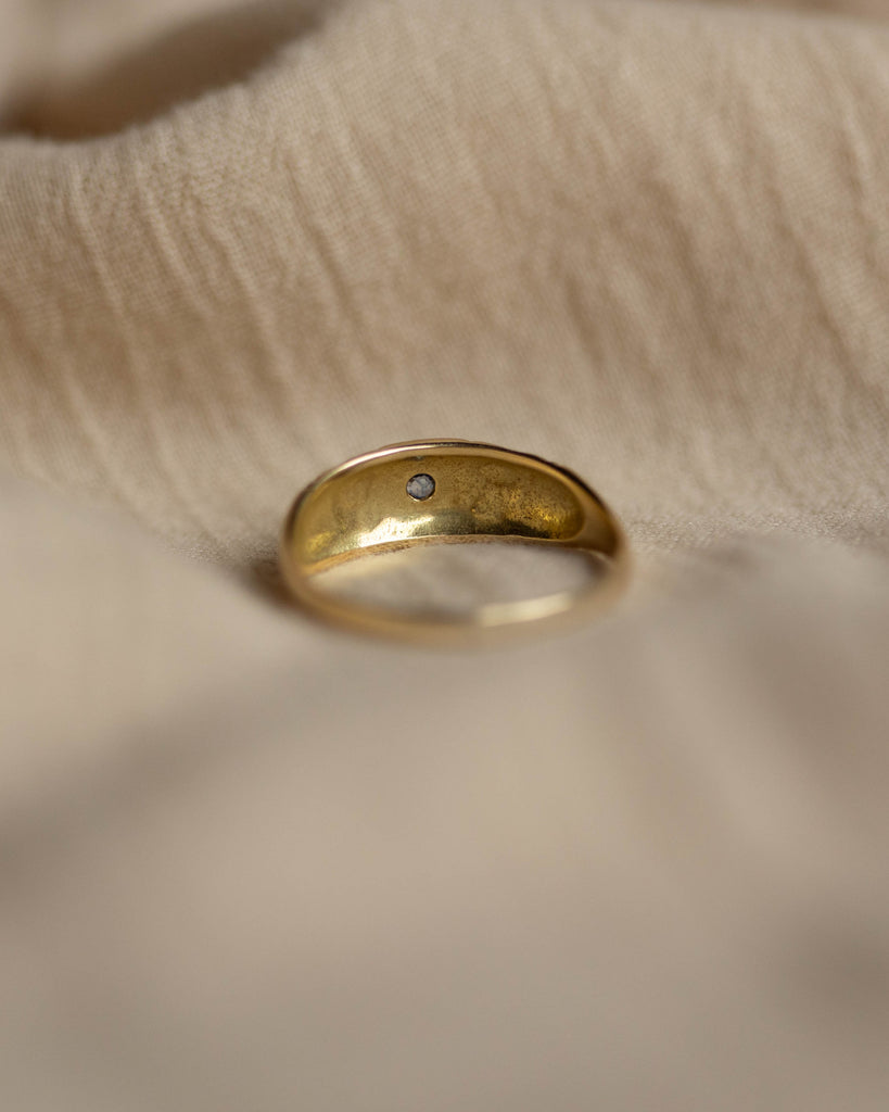 Simone Antique 18ct Gold Sapphire & Diamond Seven Stone Ring