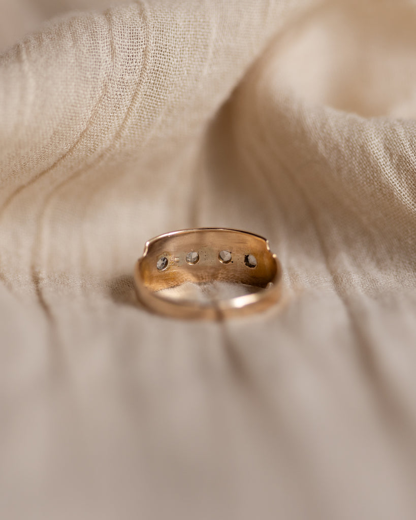 Calista 1884 Antique 18ct Gold Diamond Four Stone Ring