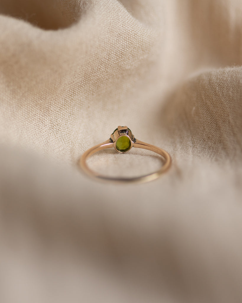 Fiona Vintage 9ct Gold Tourmaline Single Stone Ring