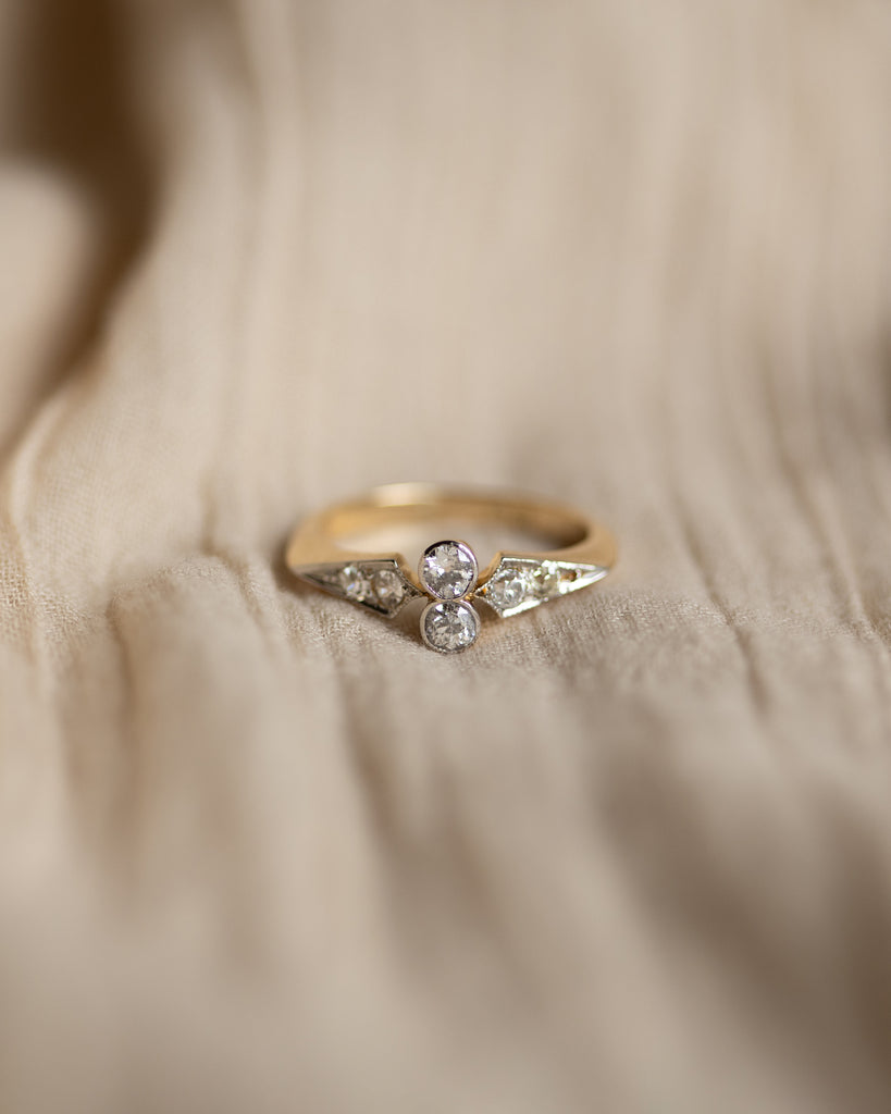 Edwina Antique Edwardian 18ct Gold Toi Et Moi Diamond Ring