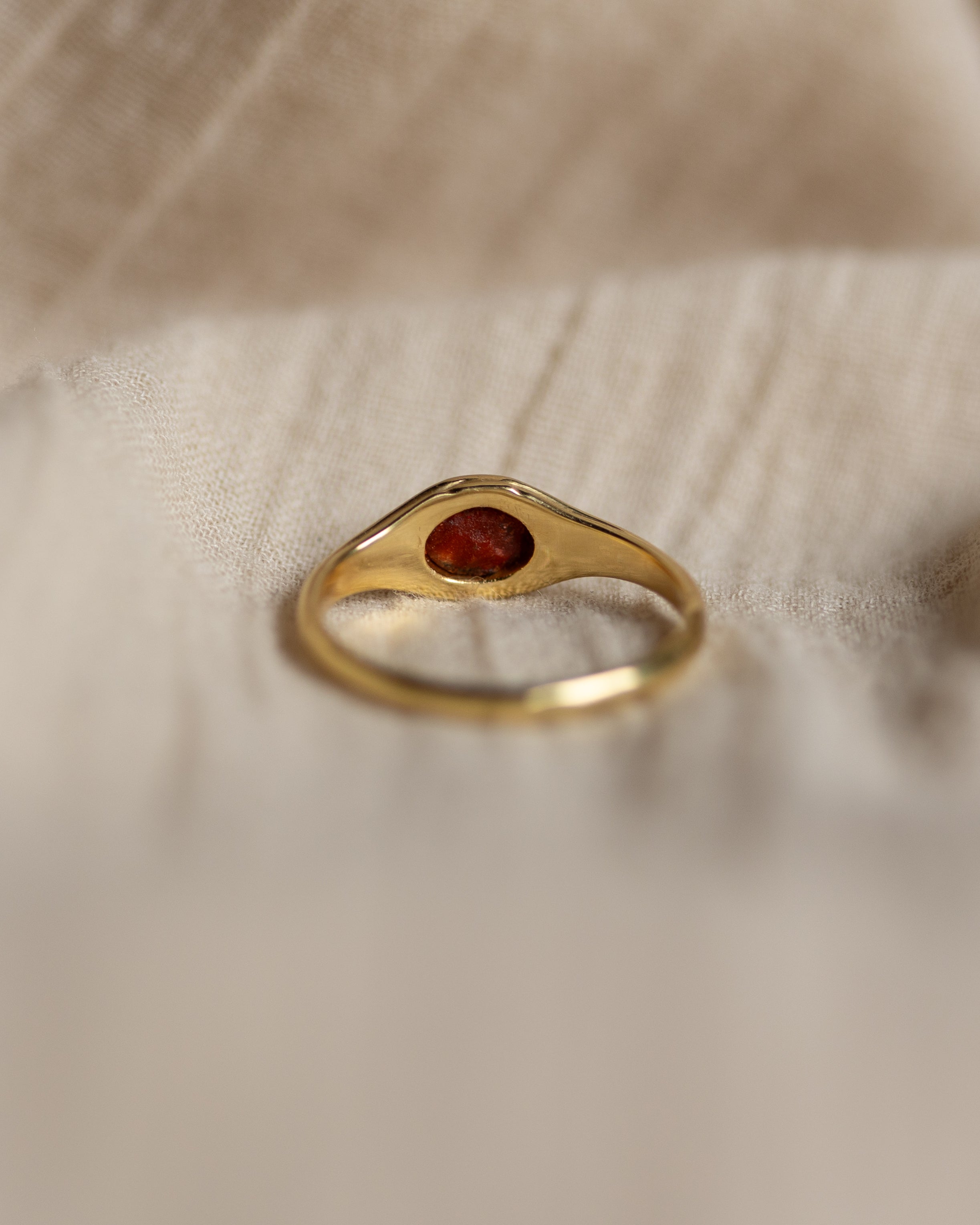Franceline Antique 15ct Gold Pearl Single Stone Ring