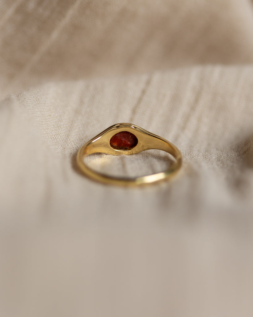 Franceline Antique 15ct Gold Pearl Single Stone Ring