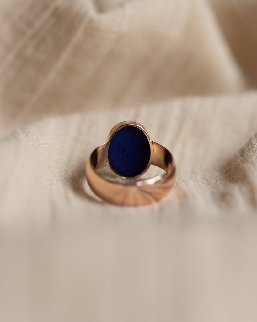 Berthilde 1908 Antique 9ct Gold Wedgwood Cameo Ring
