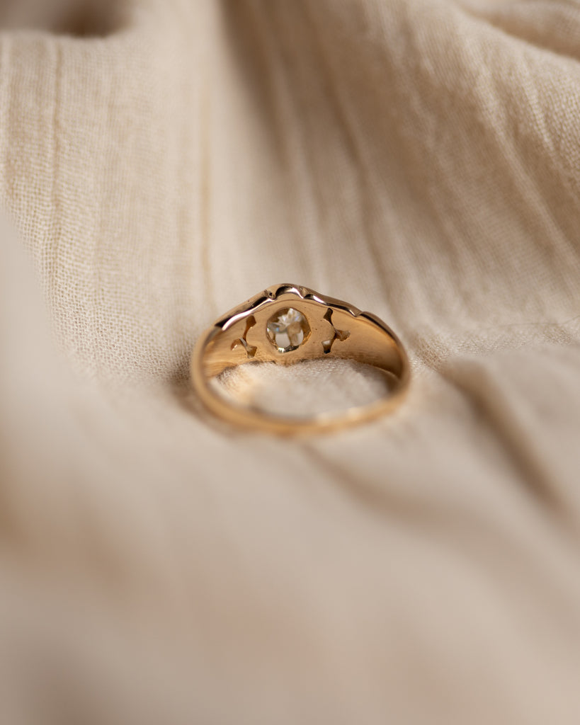 Lillian 1907 Antique Edwardian 18ct Gold Diamond Single Stone Ring