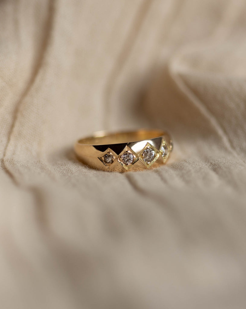 Yvette 1814 Antique 18ct Gold Five Stone Diamond Ring