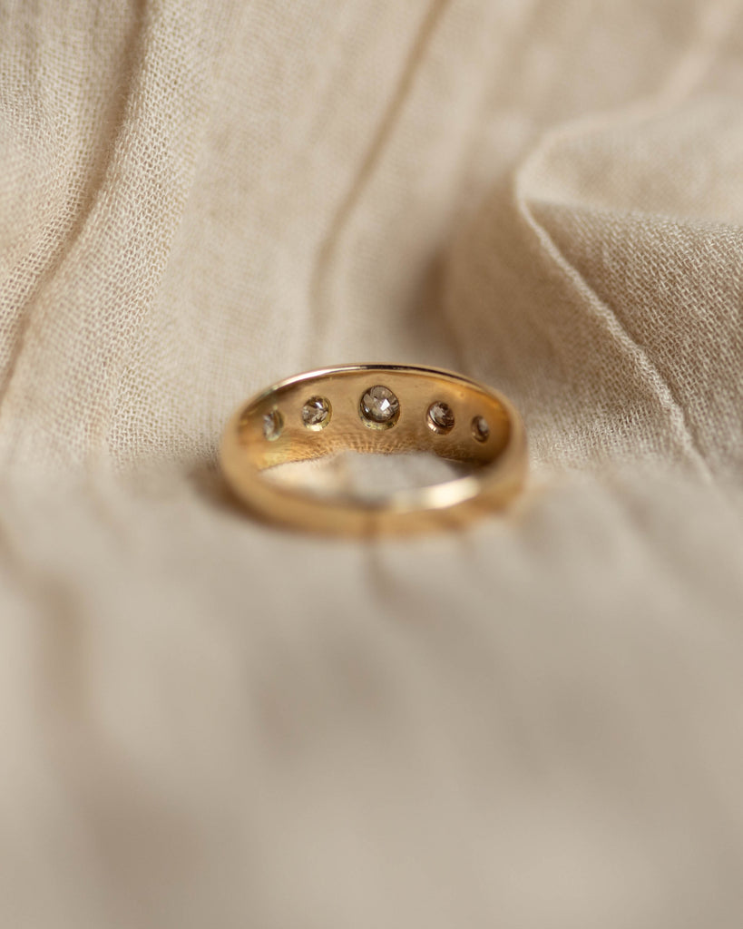 Yvette 1814 Antique 18ct Gold Five Stone Diamond Ring