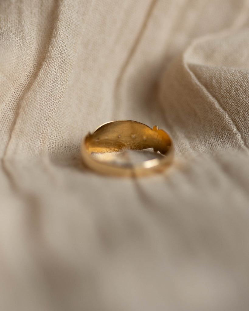 Liesel 1901 Antique 18ct Gold Star Set Diamond Five Stone Ring