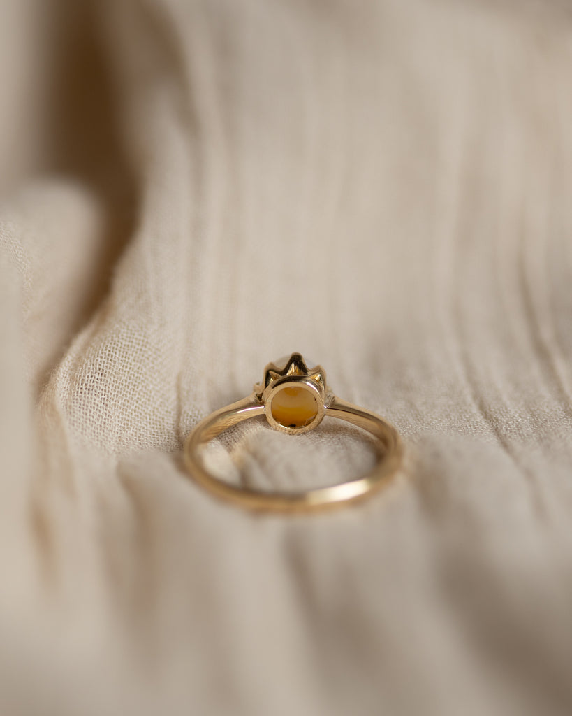 Muriel Antique 18ct Gold Pearl Single Stone Ring