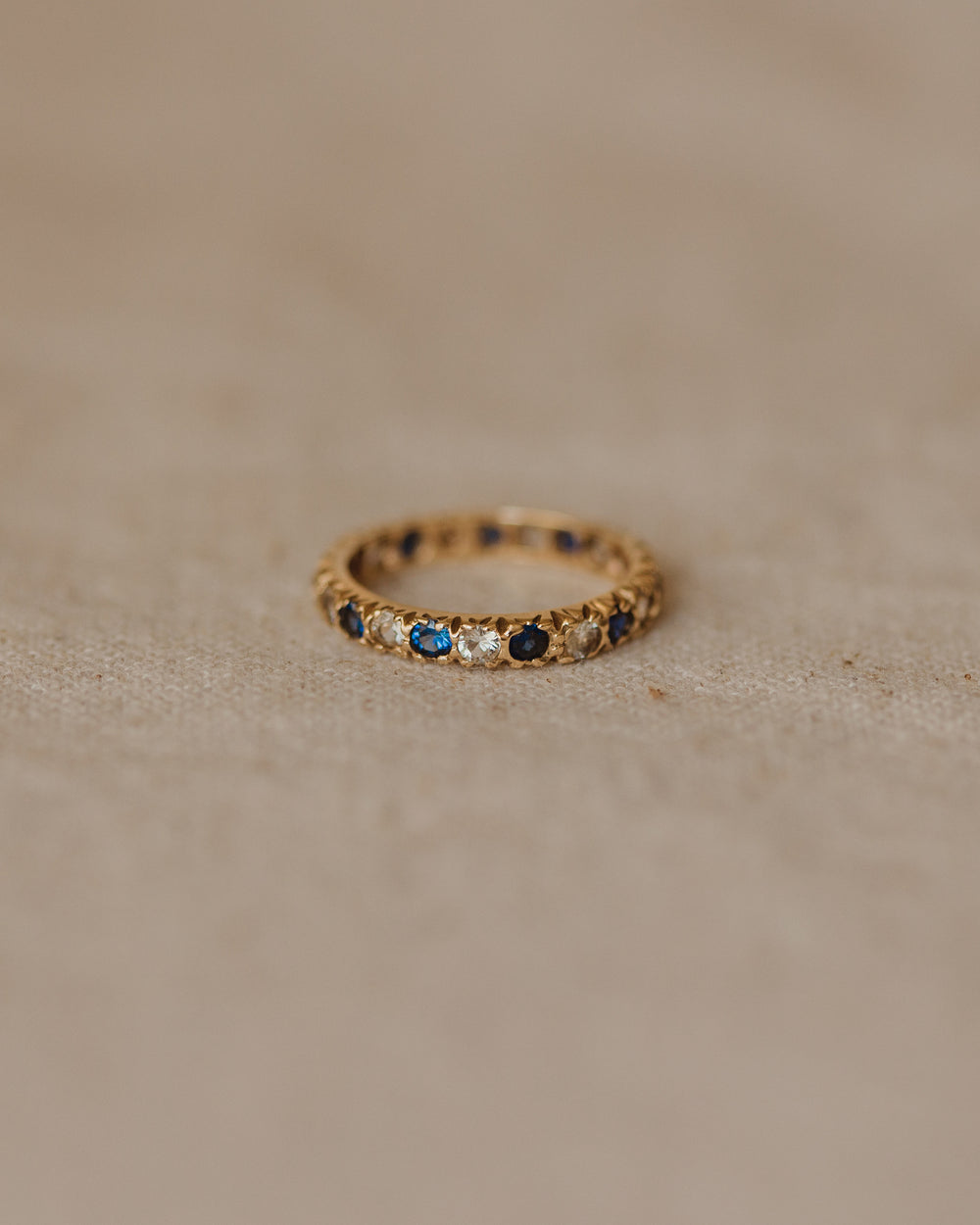 Malory 1964 9ct Gold Sapphire Eternity Ring