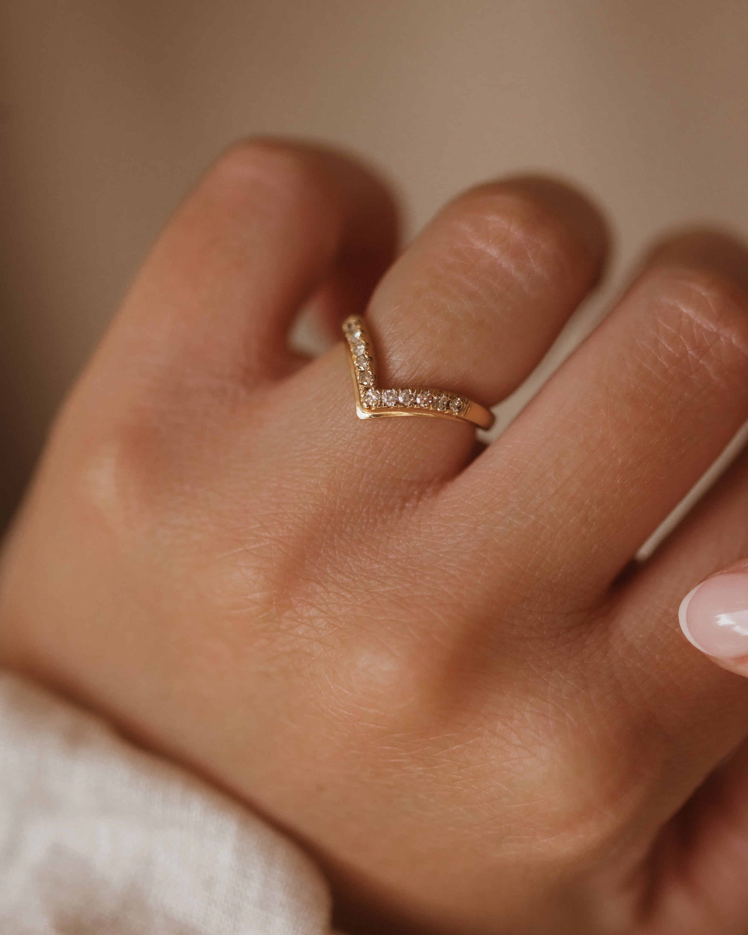 9ct Yellow Gold 0.33ct Diamond Wishbone Ring in 2023 | Gold accessories  jewelry, Colored diamonds, Women accessories jewelry