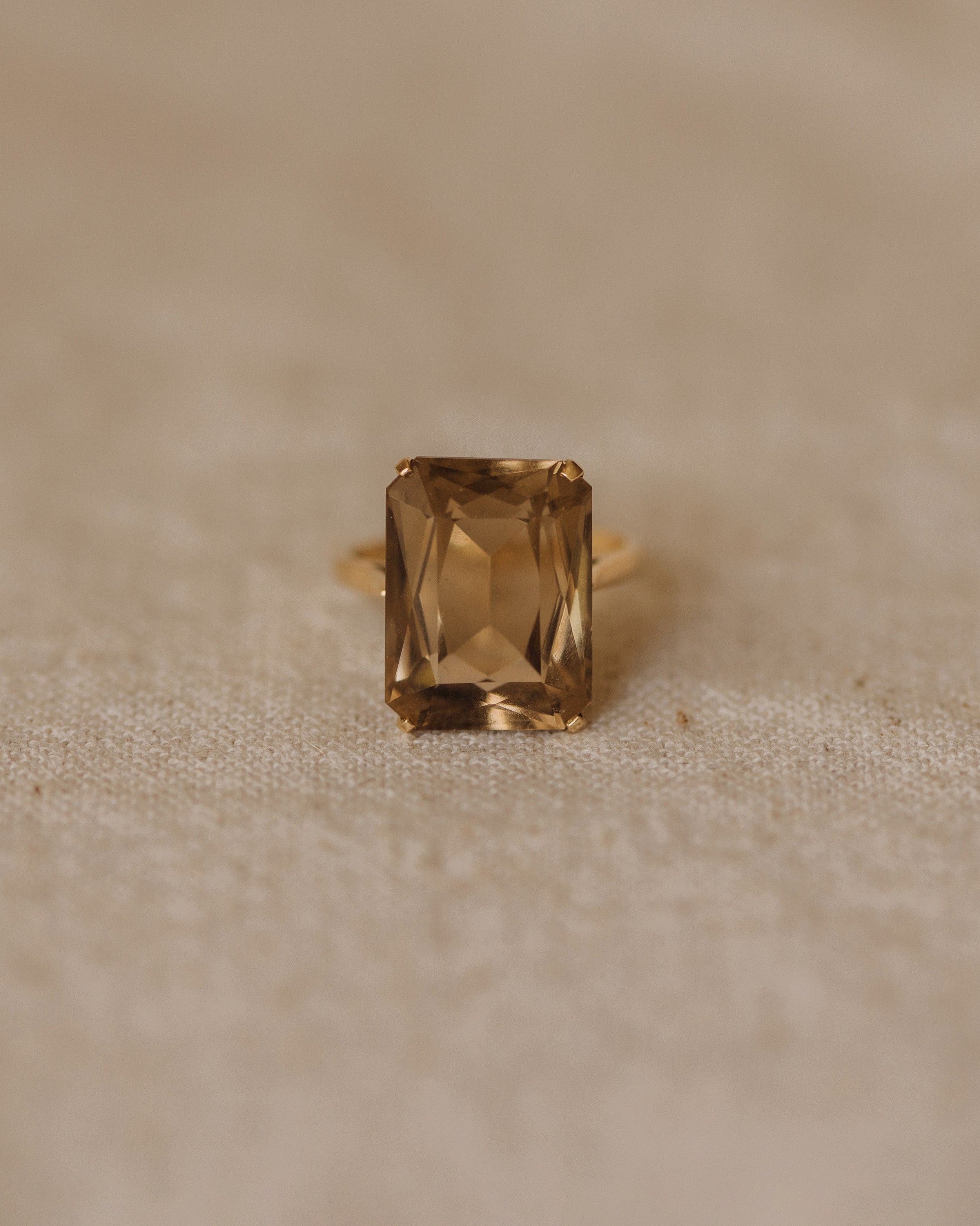 Maudie 1967 9ct Gold Smoky Quartz Ring