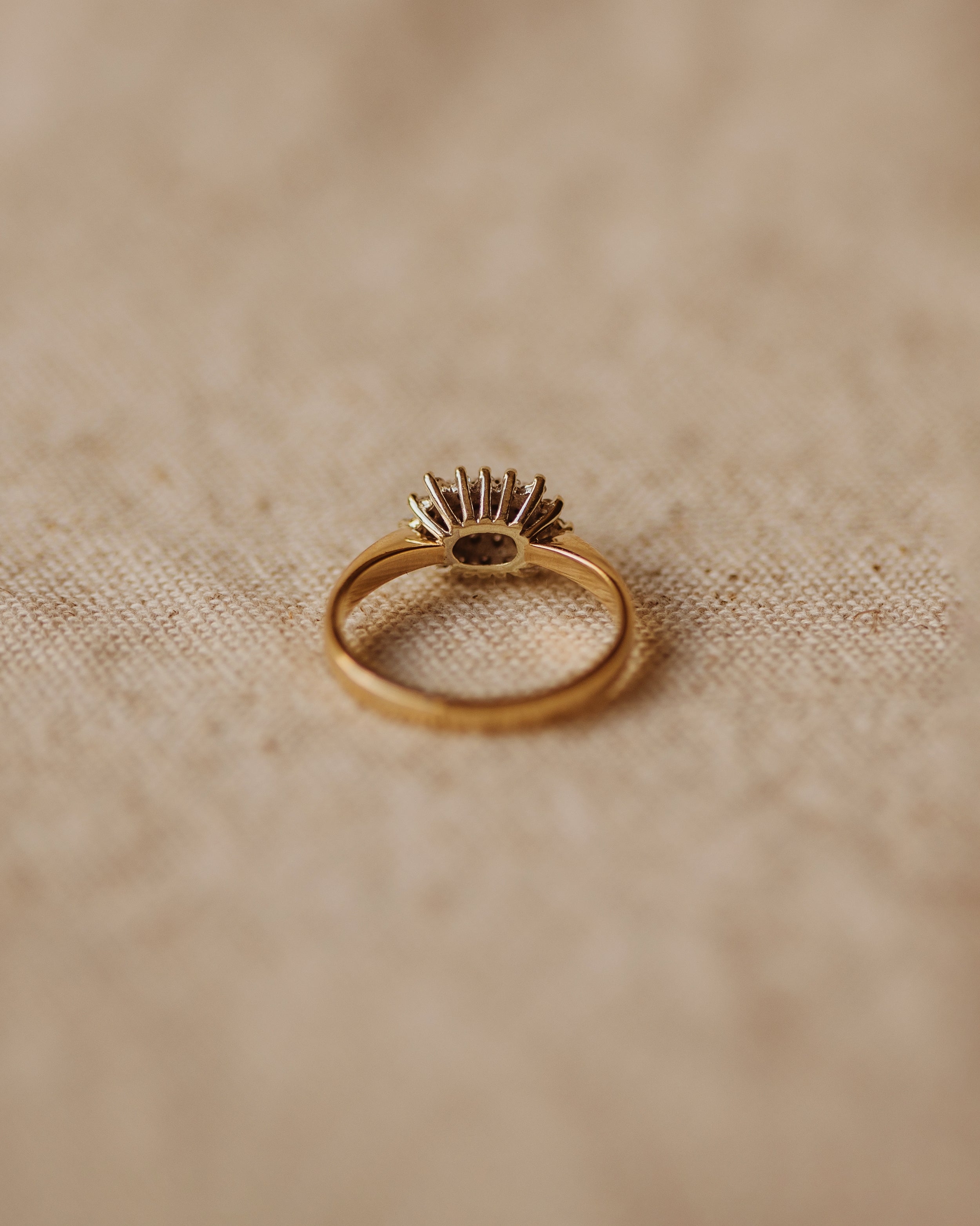 Ida Vintage 9ct Gold Diamond Cluster Ring