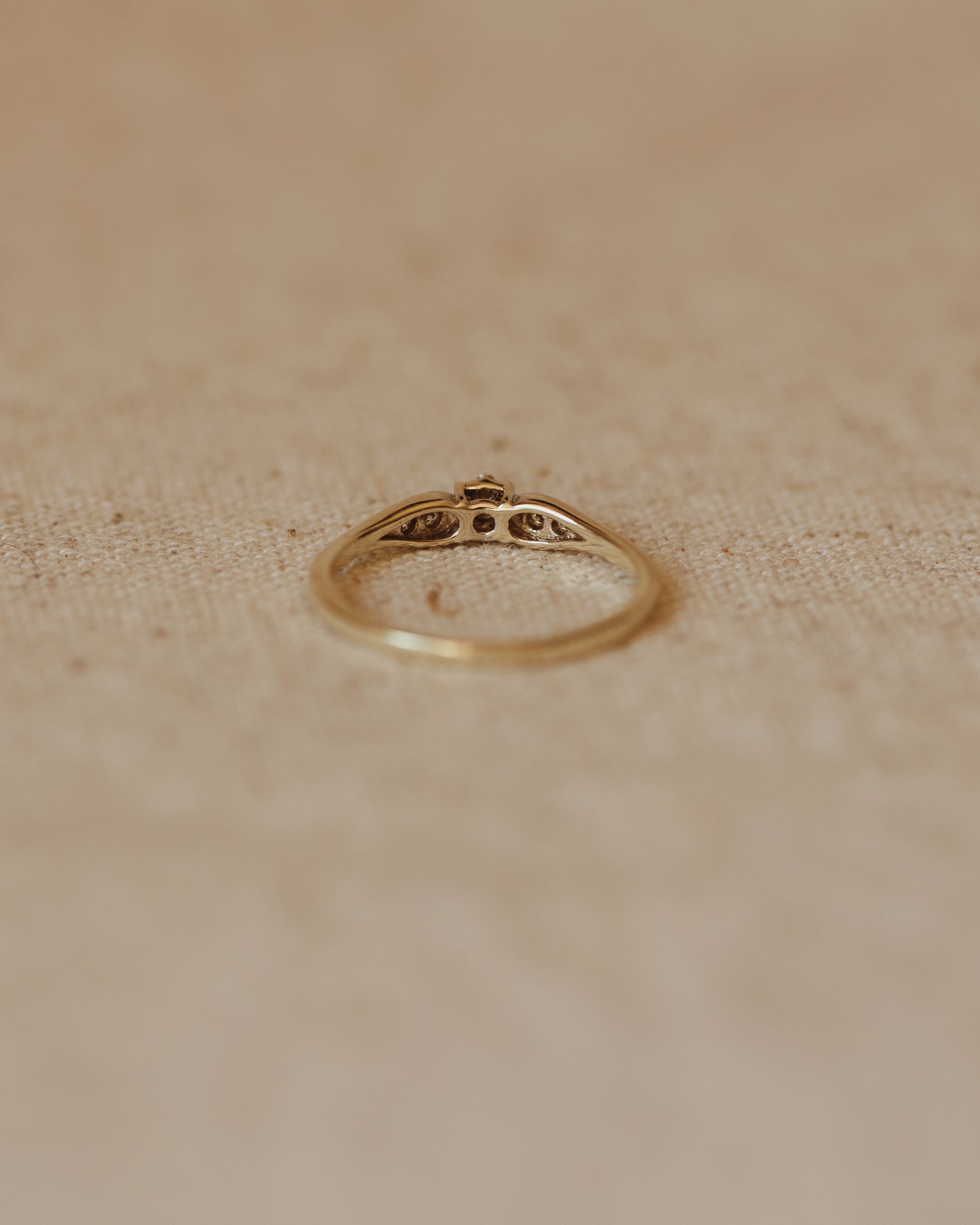 Clarice Vintage 9ct White Gold Diamond Ring