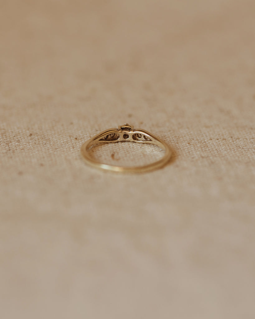 Clarice Vintage 9ct White Gold Diamond Ring