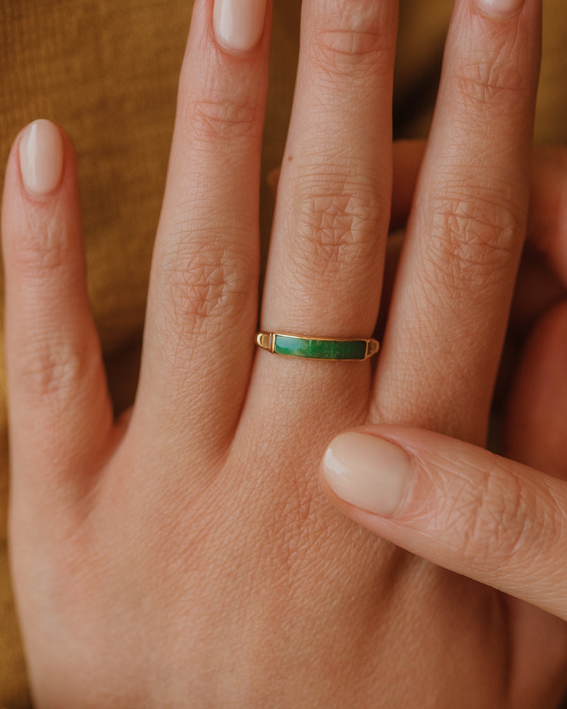 Ring jade gold hotsell