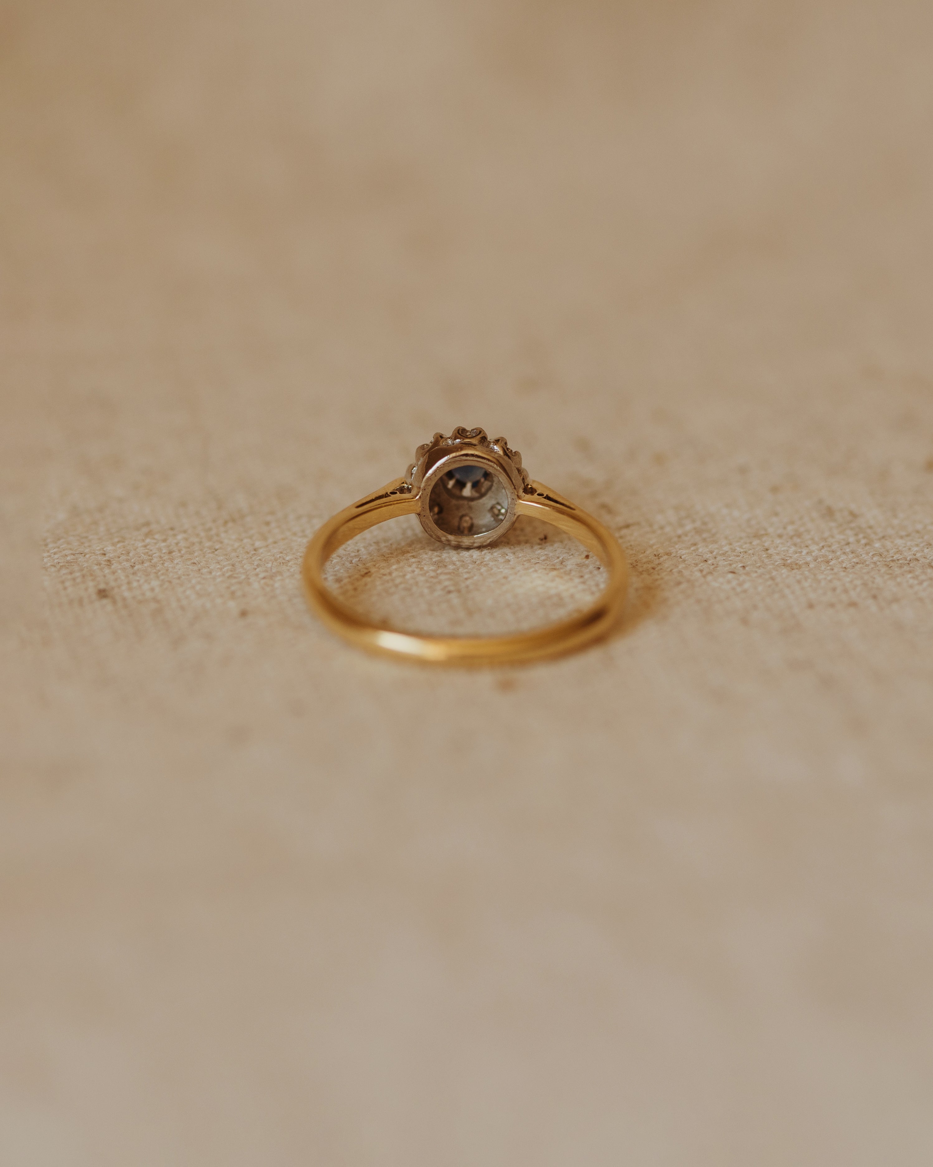 Henrietta Antique 18ct Gold Sapphire & Diamond Ring