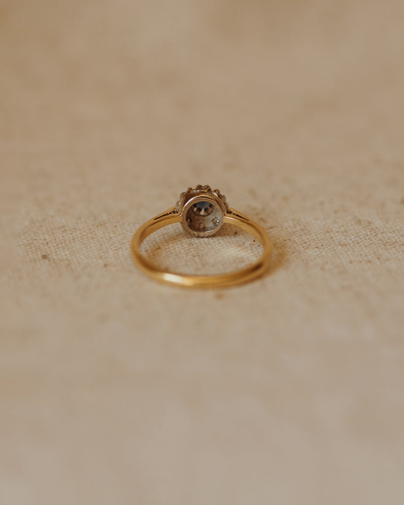 Henrietta Antique 18ct Gold Sapphire & Diamond Ring