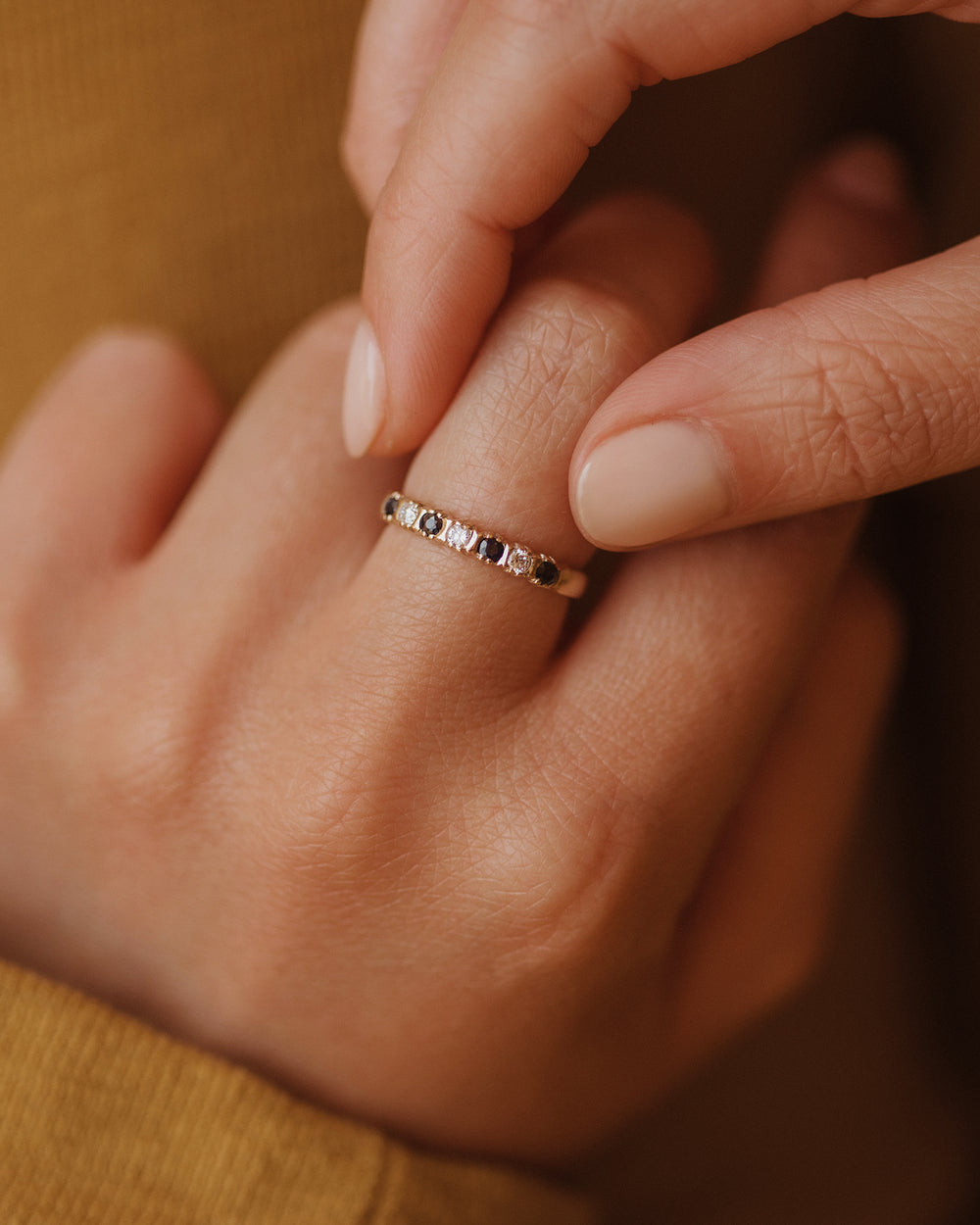 Susanna 1988 9ct Gold Sapphire Half Eternity Ring