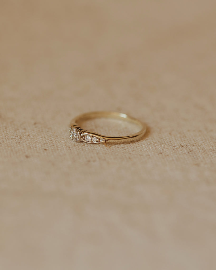 Clarice Vintage 9ct White Gold Diamond Ring