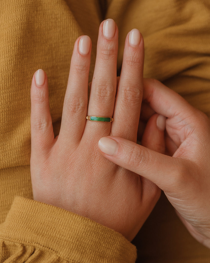 Buy Unique Engagement Ring Green Jade With Diamond, Jade Ring for Women,  Jade Gold Ring, Marquise Diamond Engagement Ring, Modern Style Designed  Online in India - Etsy