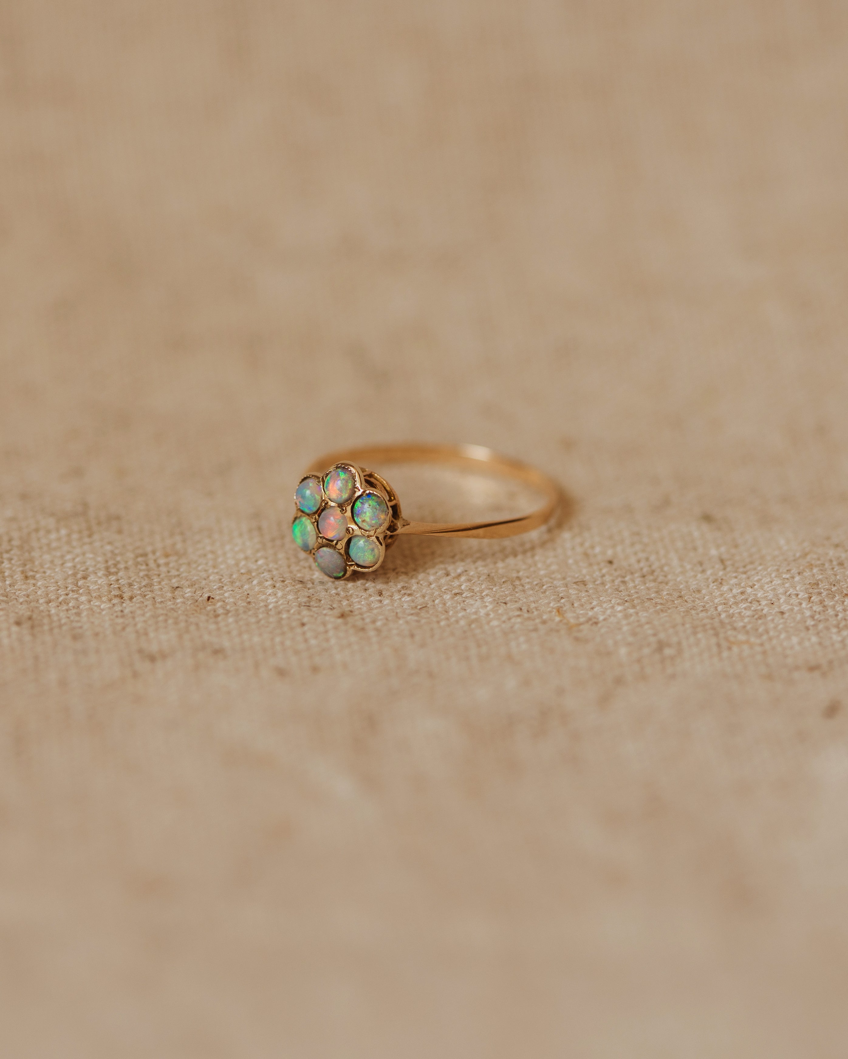 Alice Vintage 9ct Gold Opal Cluster Ring