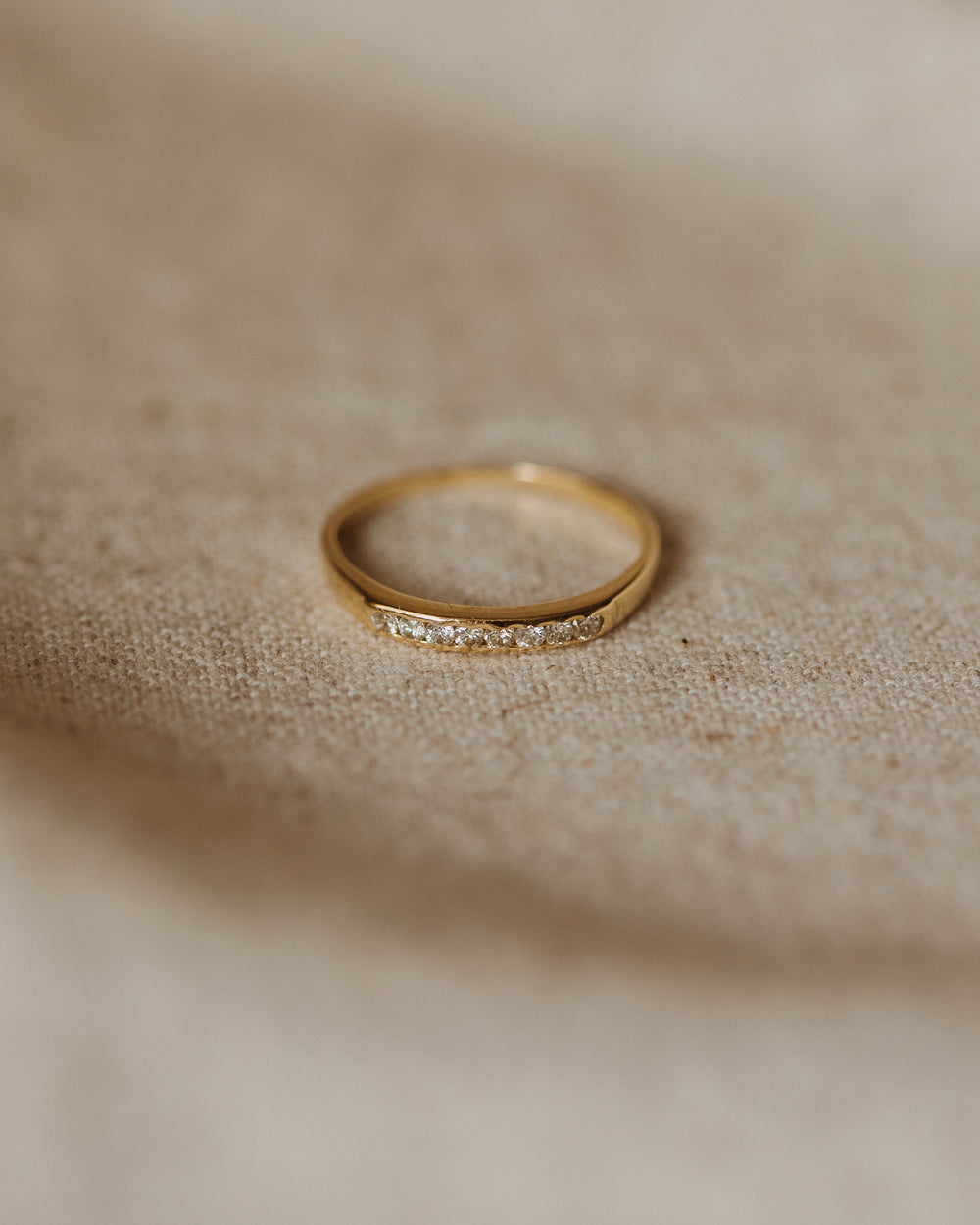 Ethel 1985 18ct Gold Diamond Half Eternity Ring