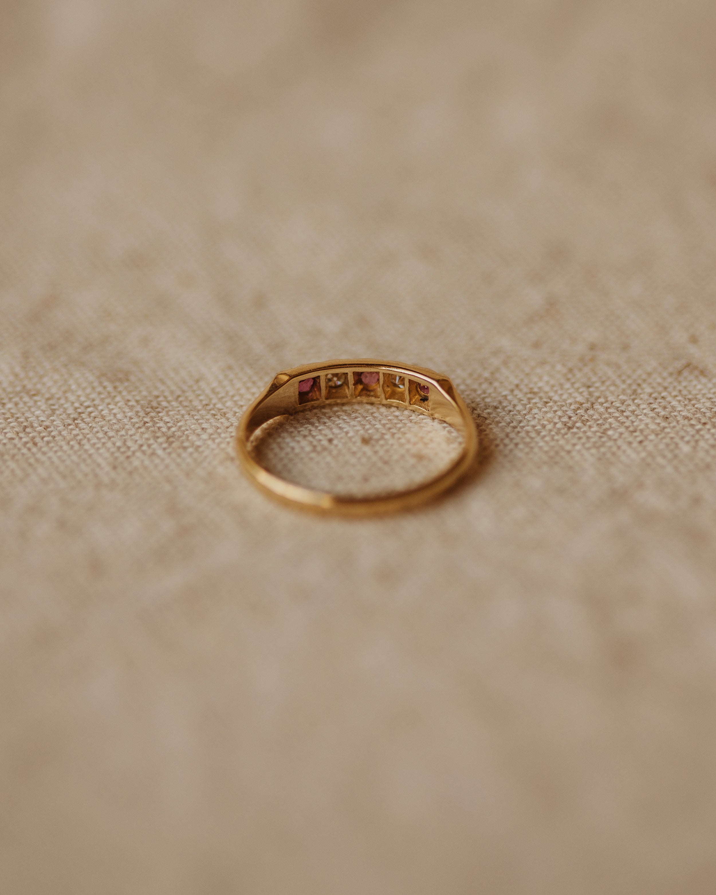 Eleanora 1984 9ct Gold Ruby & Diamond Ring