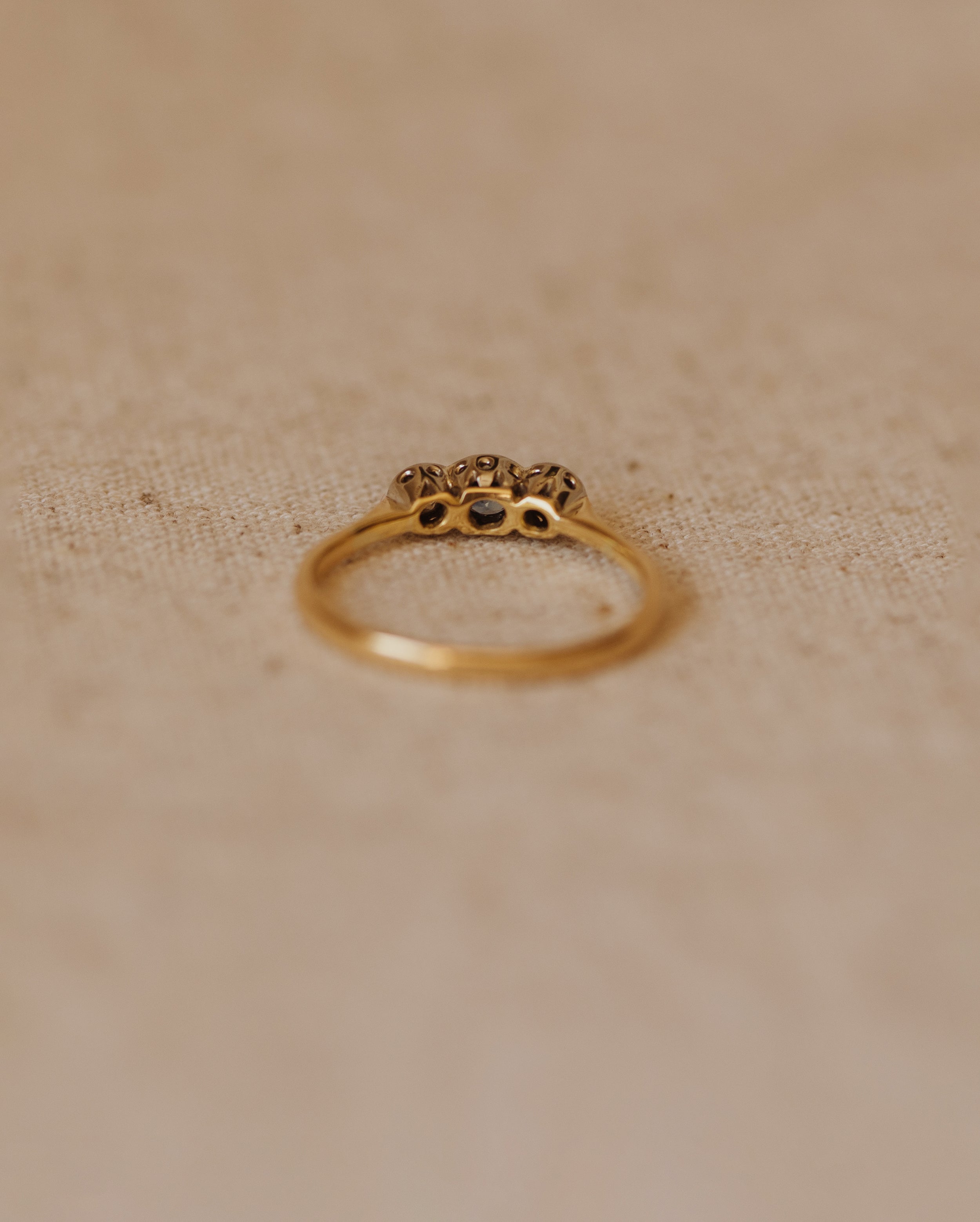 Josephine 1940 18ct Gold Sapphire & Diamond Ring