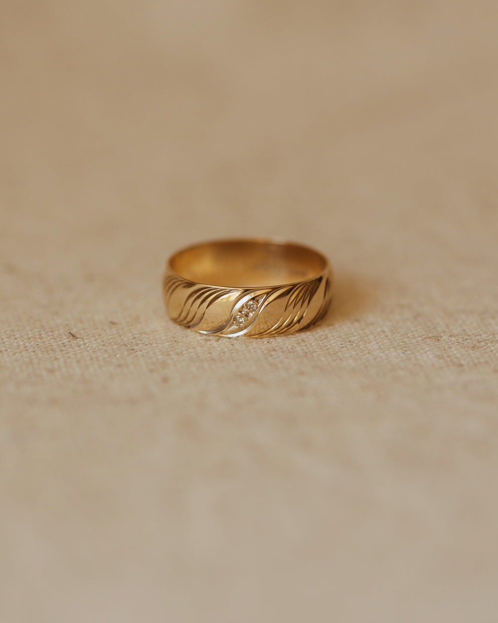 Nancy 1989 9ct Gold Diamond Band Ring
