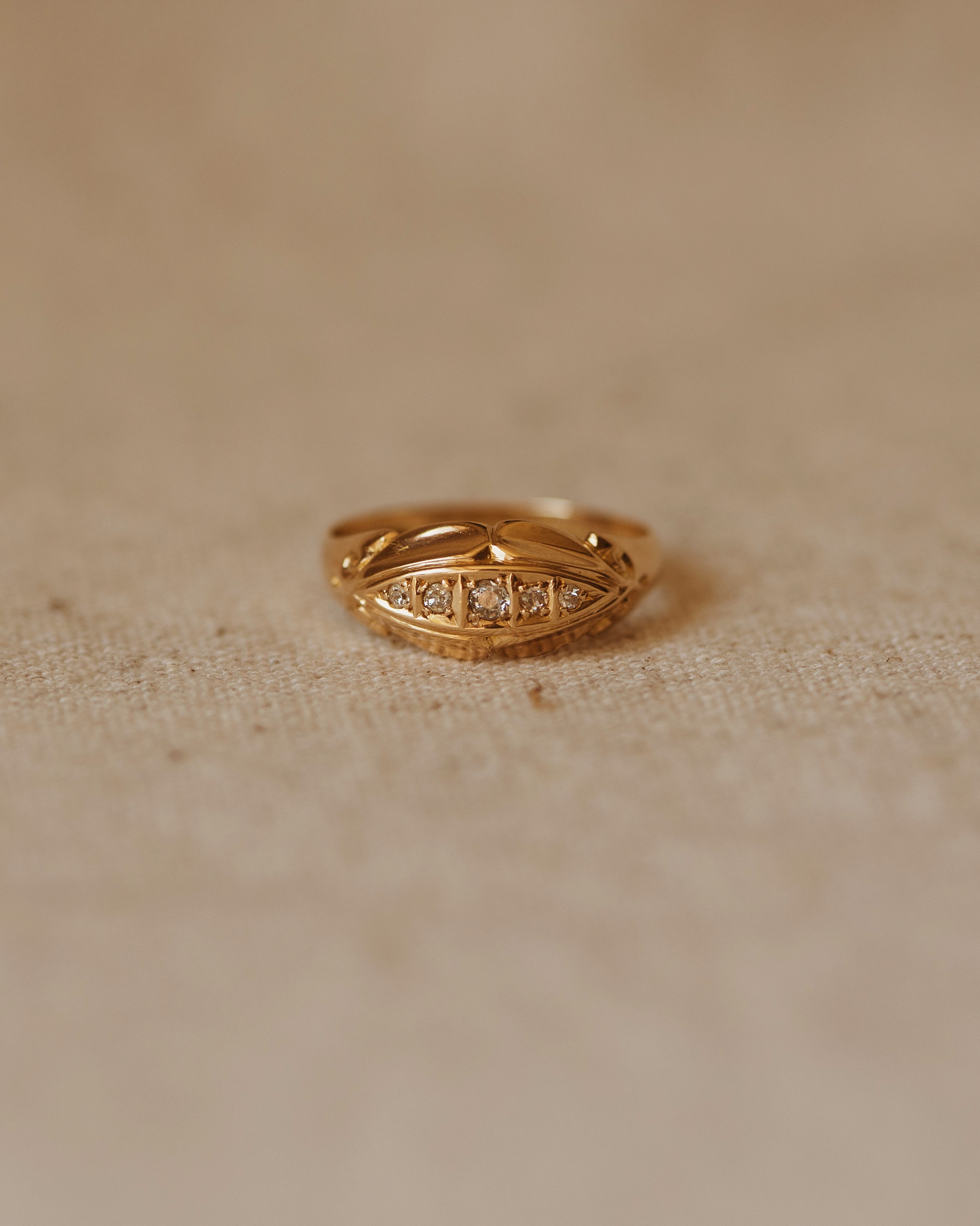 Image of Alma 1916 18ct Gold Antique Diamond Ring