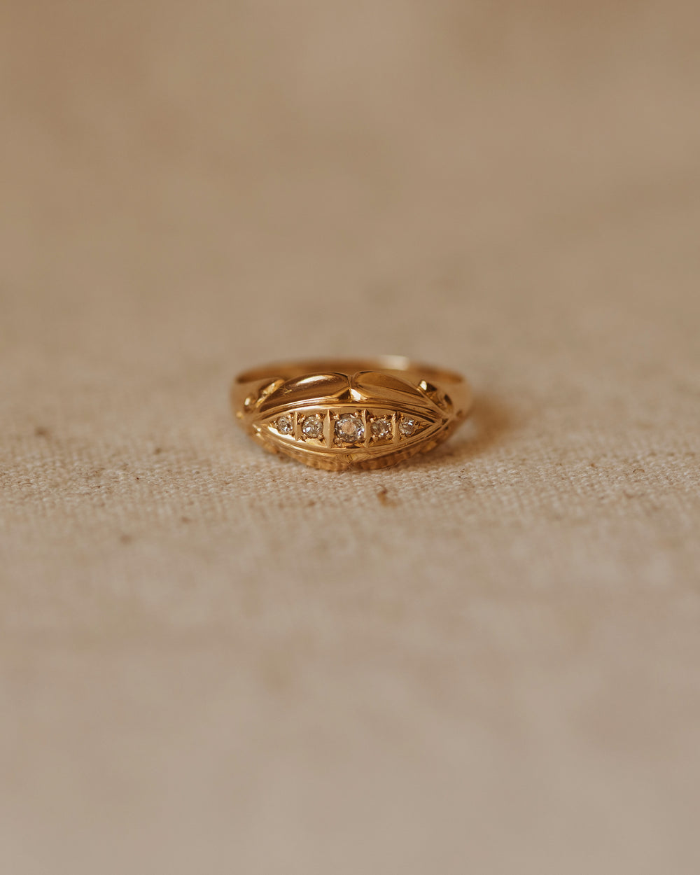 Alma 1916 18ct Gold Antique Diamond Ring