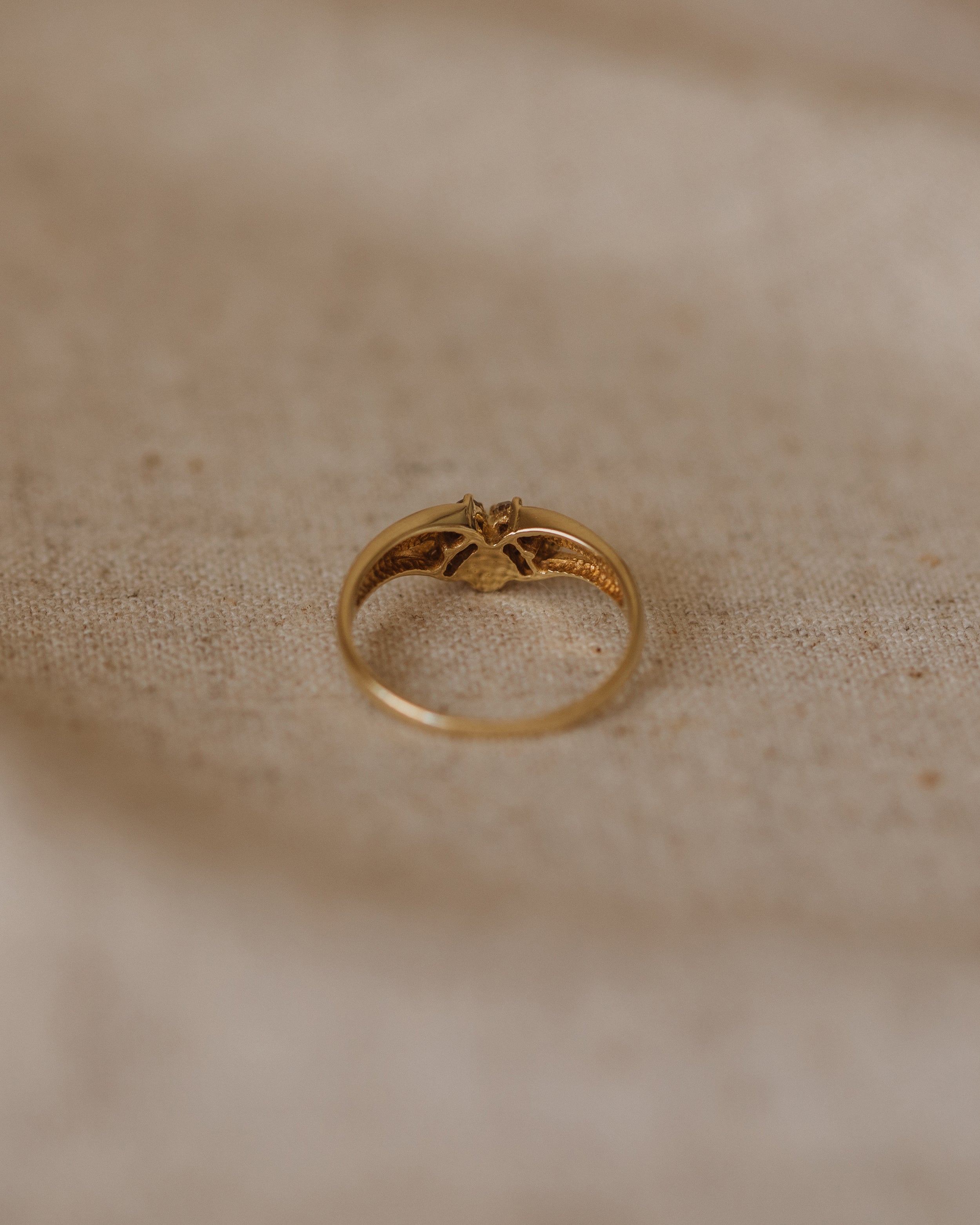 Nora 1985 9ct Gold Pearl & Diamond Cluster Ring