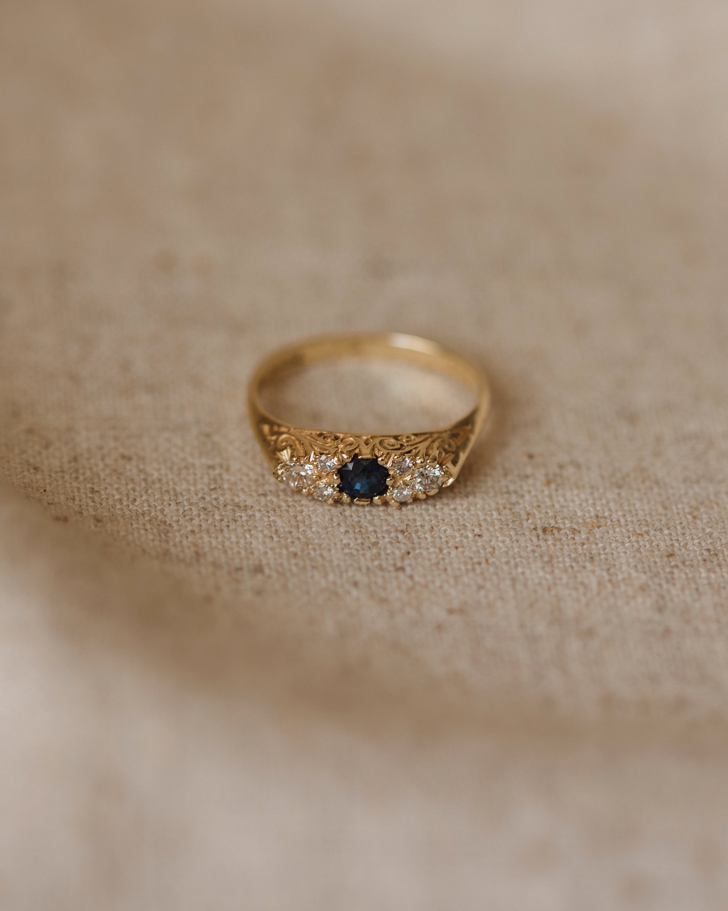 Rebekka 9ct Gold Sapphire & Diamond Ring