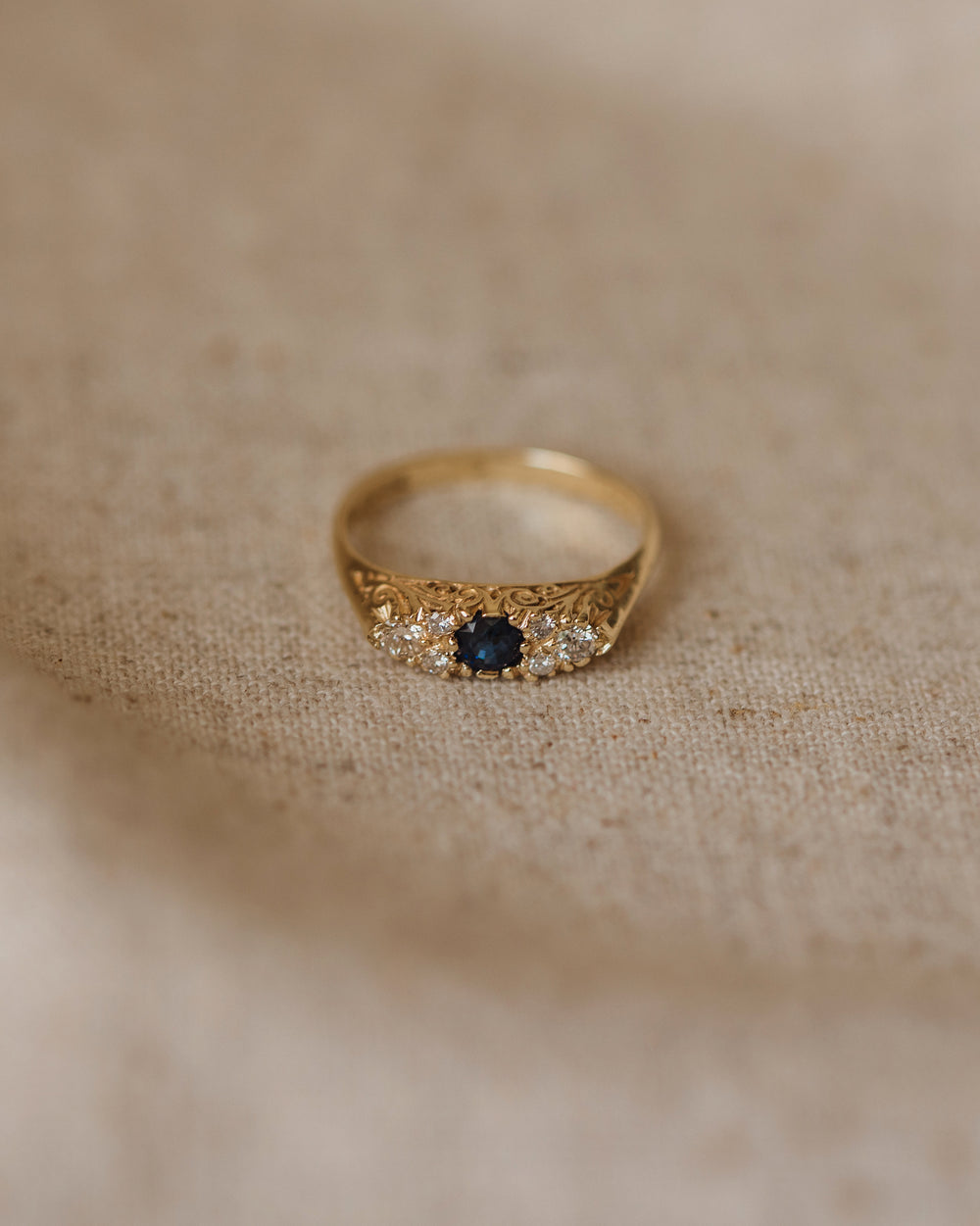 Rebekka 9ct Gold Sapphire & Diamond Ring