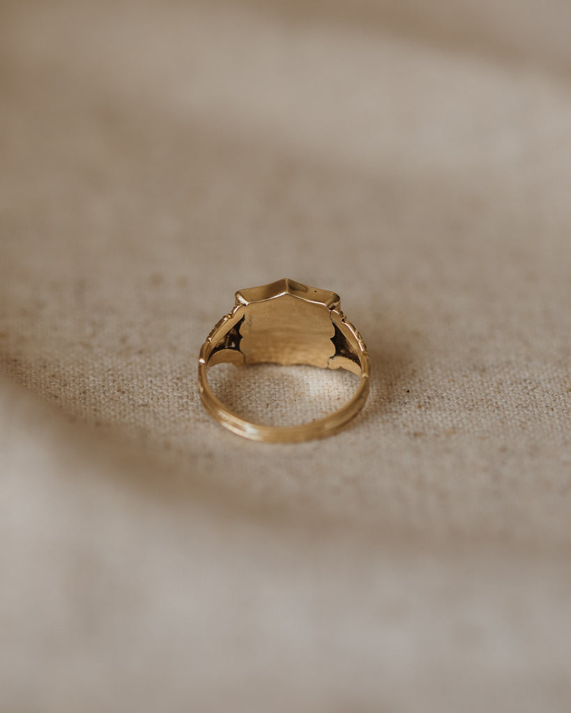 Maeve Antique 18ct Gold Victorian Pearl Mourning Ring