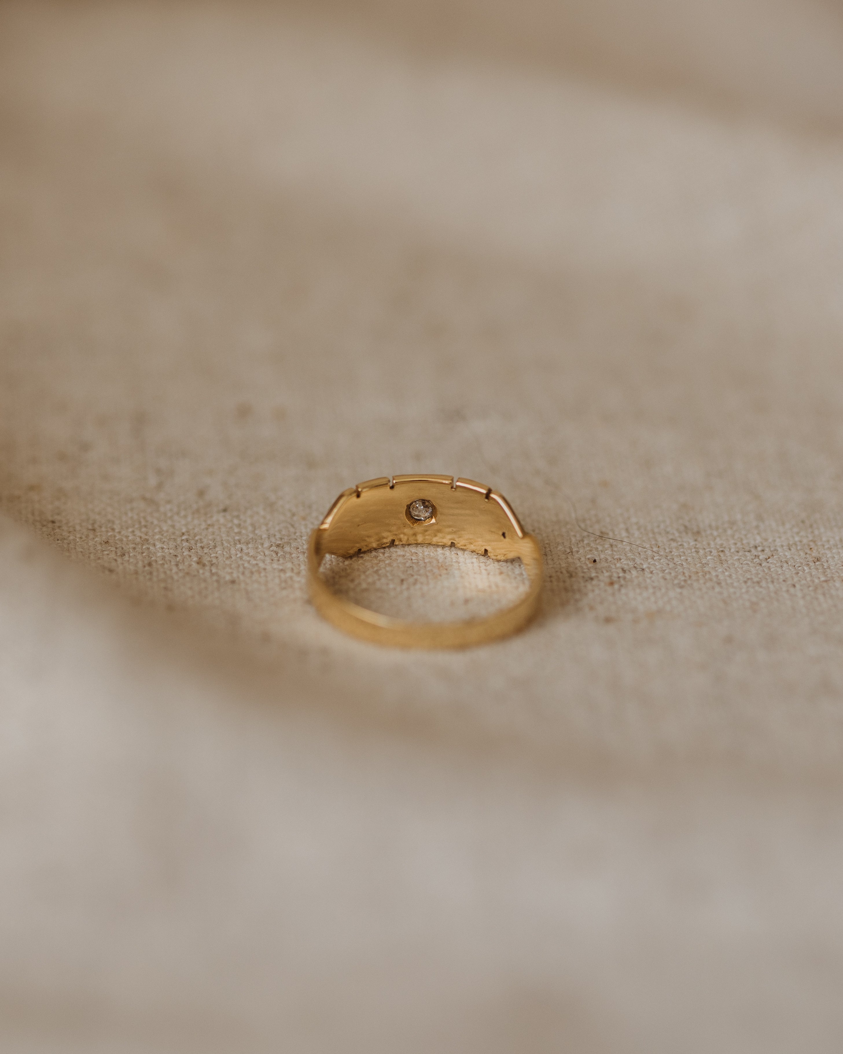 Thomasina 1892 18ct Gold Diamond & Pearl Ring