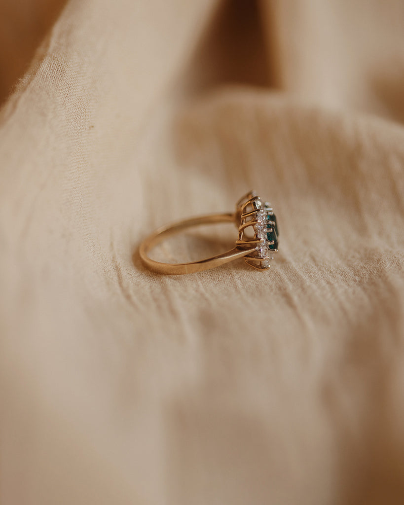 Jolene 1975 9ct Gold Vintage Blue Topaz Ring