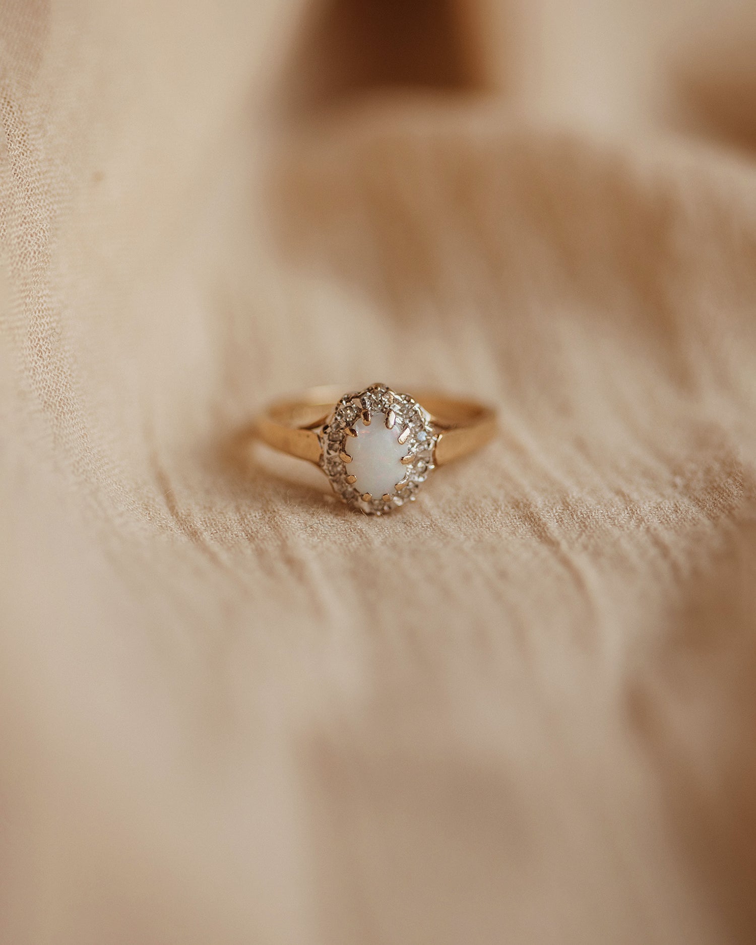 Pre Order Style Rosemary 9ct Gold Opal & Diamond Ring | Rock n Rose