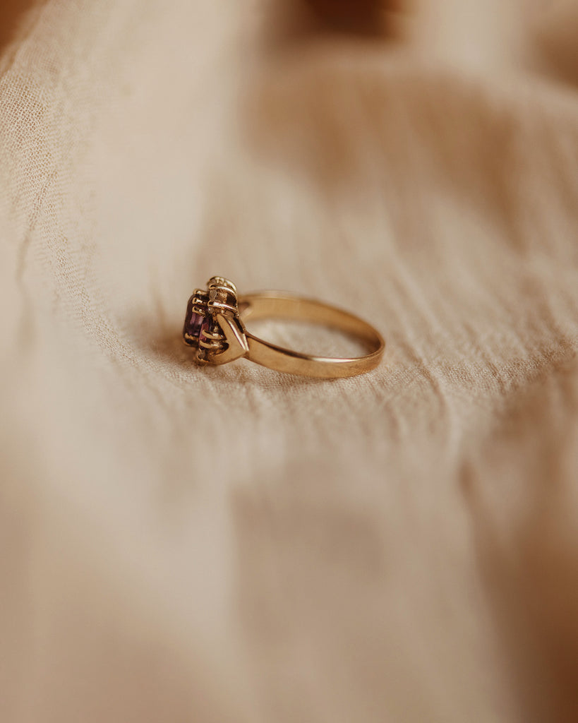 Prue 9ct Gold Vintage Amethyst Ring
