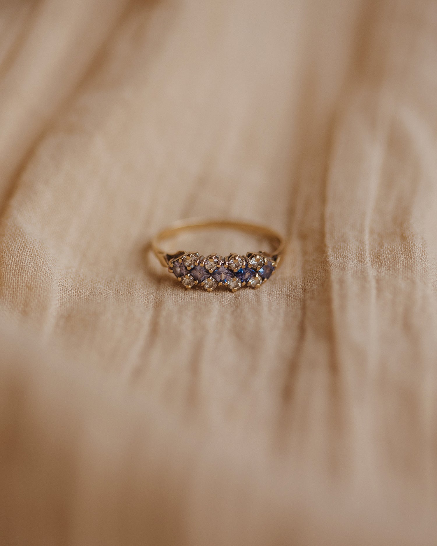 Image of Nina 9ct Gold Vintage Tanzanite Ring