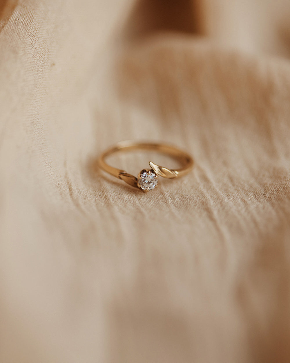 Celia 9ct Gold Vintage CZ Ring