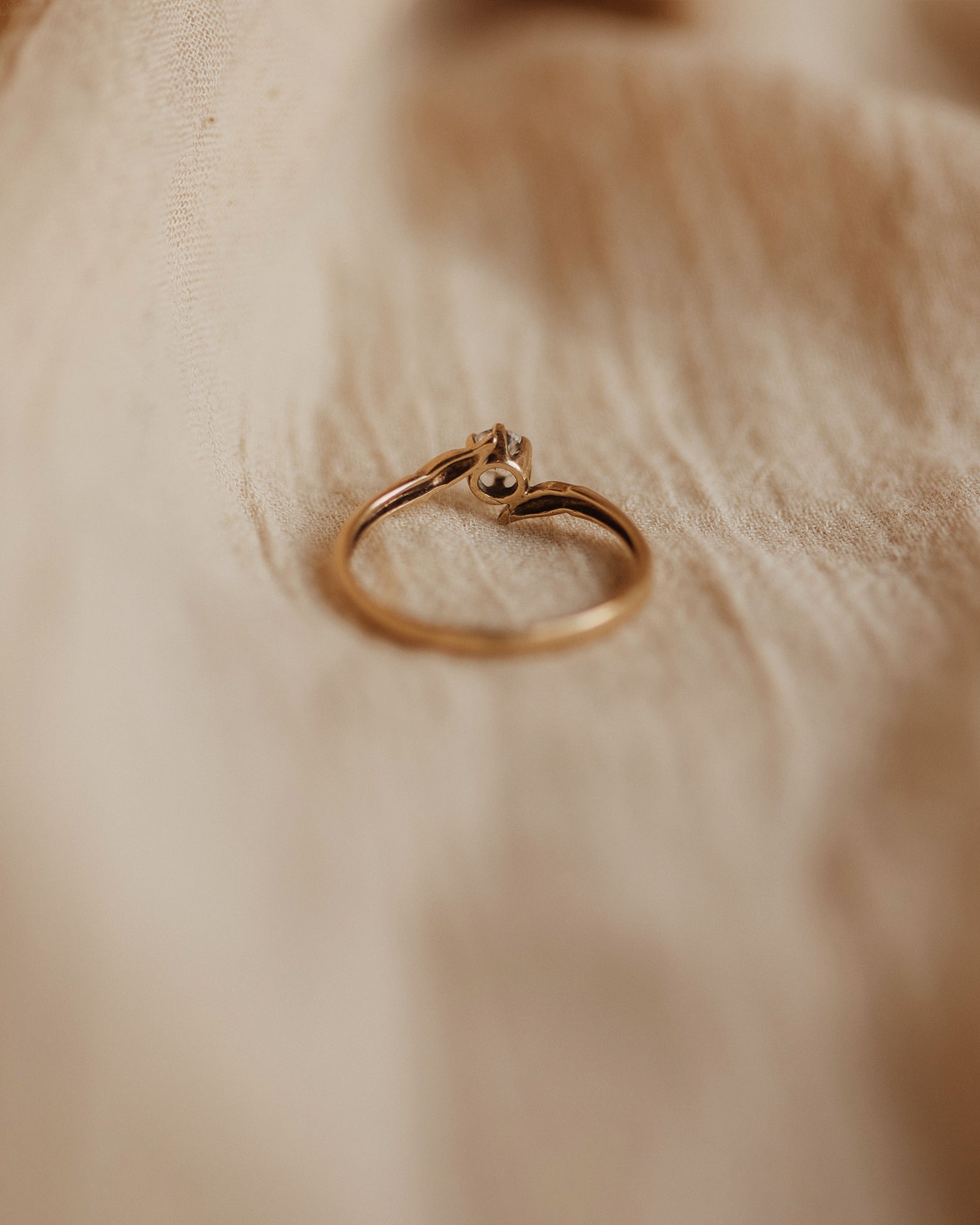 Celia 9ct Gold Vintage CZ Ring