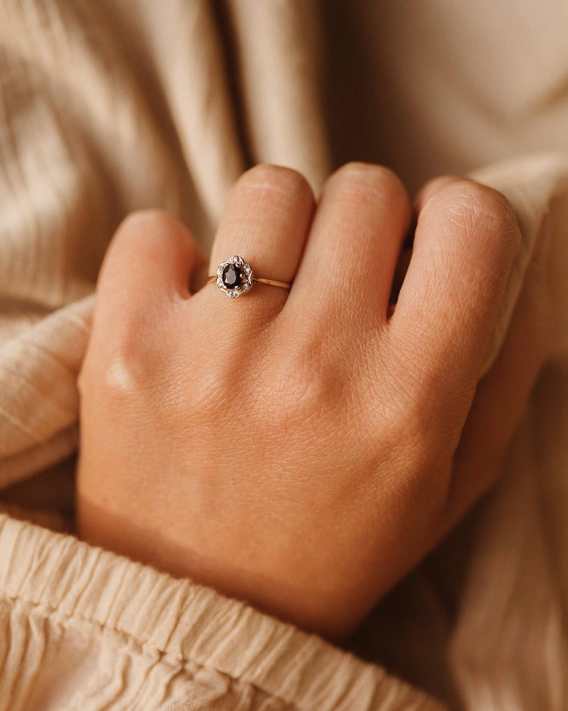 Francine 1967 9ct Gold Sapphire & Diamond Ring