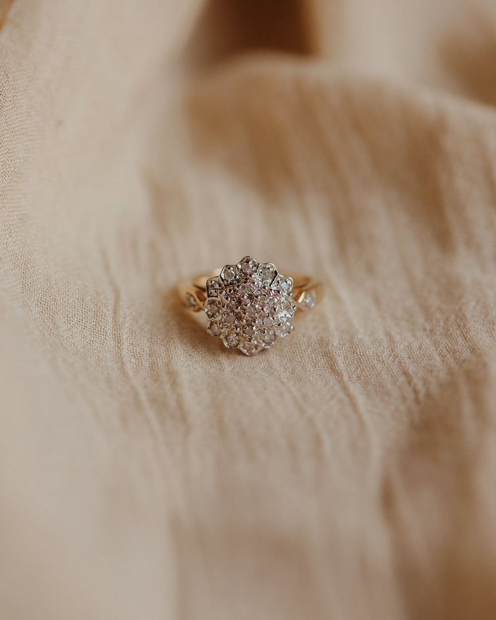 Phoebe 9ct Gold Diamond Cluster Ring