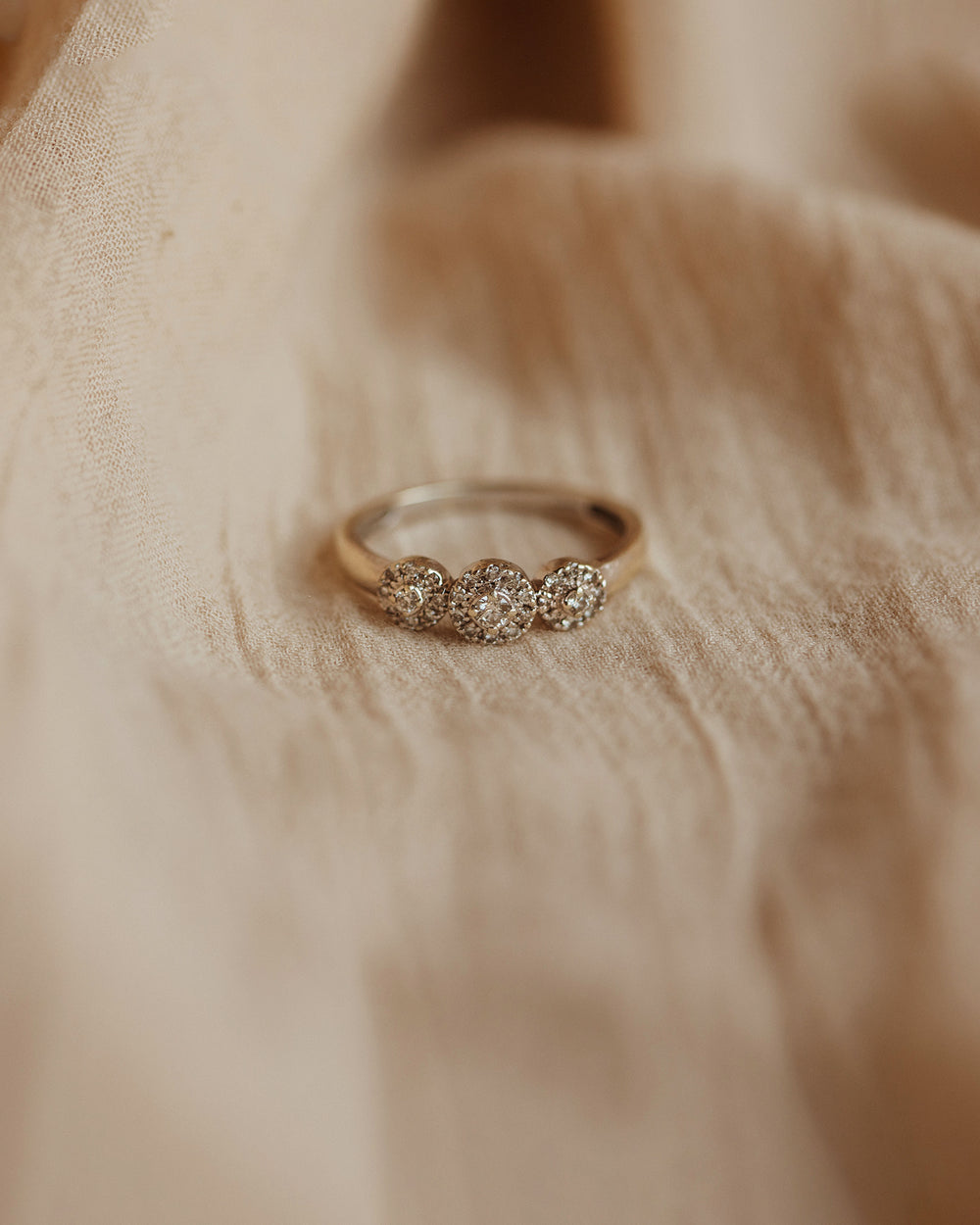 Marion 9ct White Gold Vintage Diamond Ring