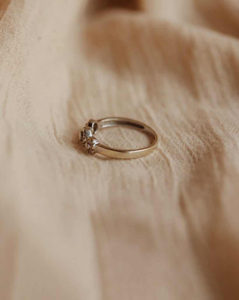 Marion 9ct White Gold Vintage Diamond Ring