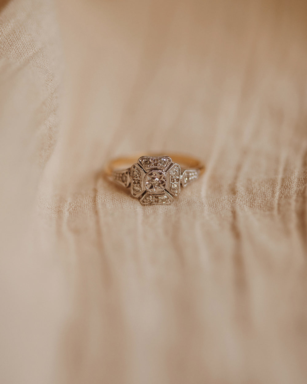 Lavinia 18ct Gold Art Deco Diamond Ring