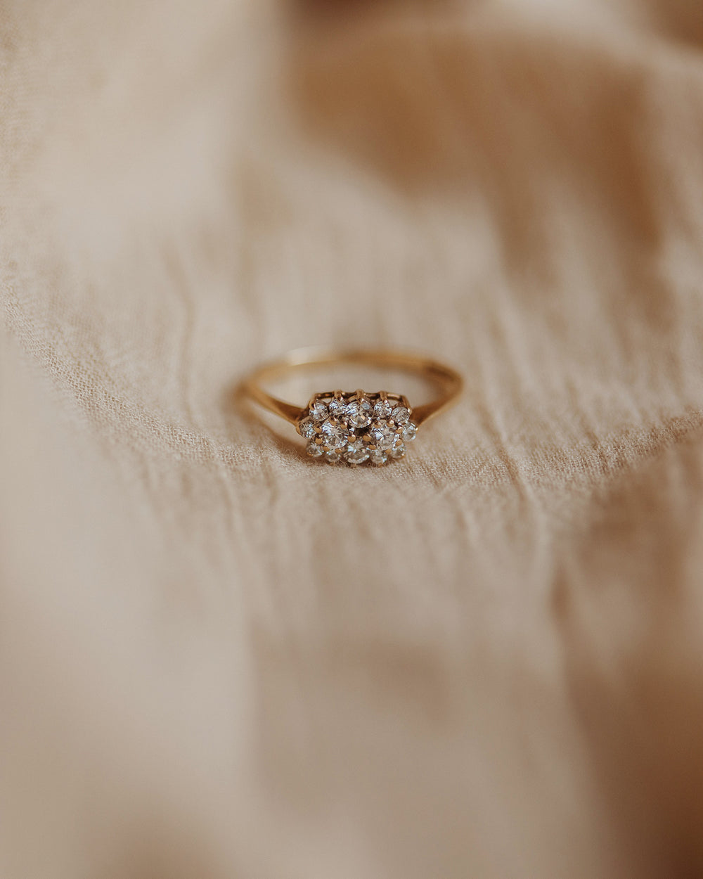 Matilda 1986 9ct Gold Vintage CZ Ring