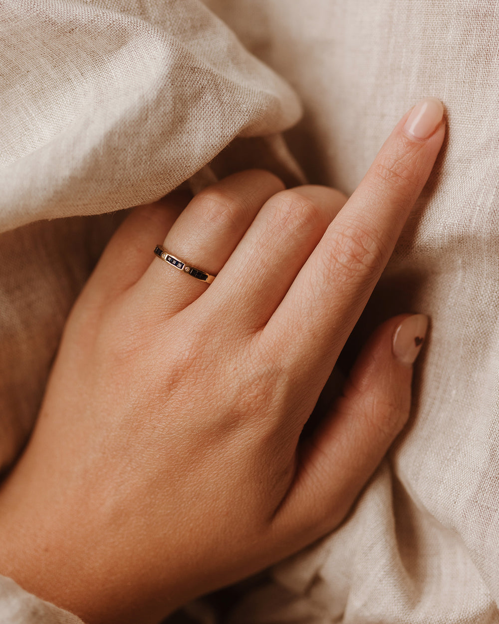 Lavinia 9ct Gold Sapphire & Diamond Ring