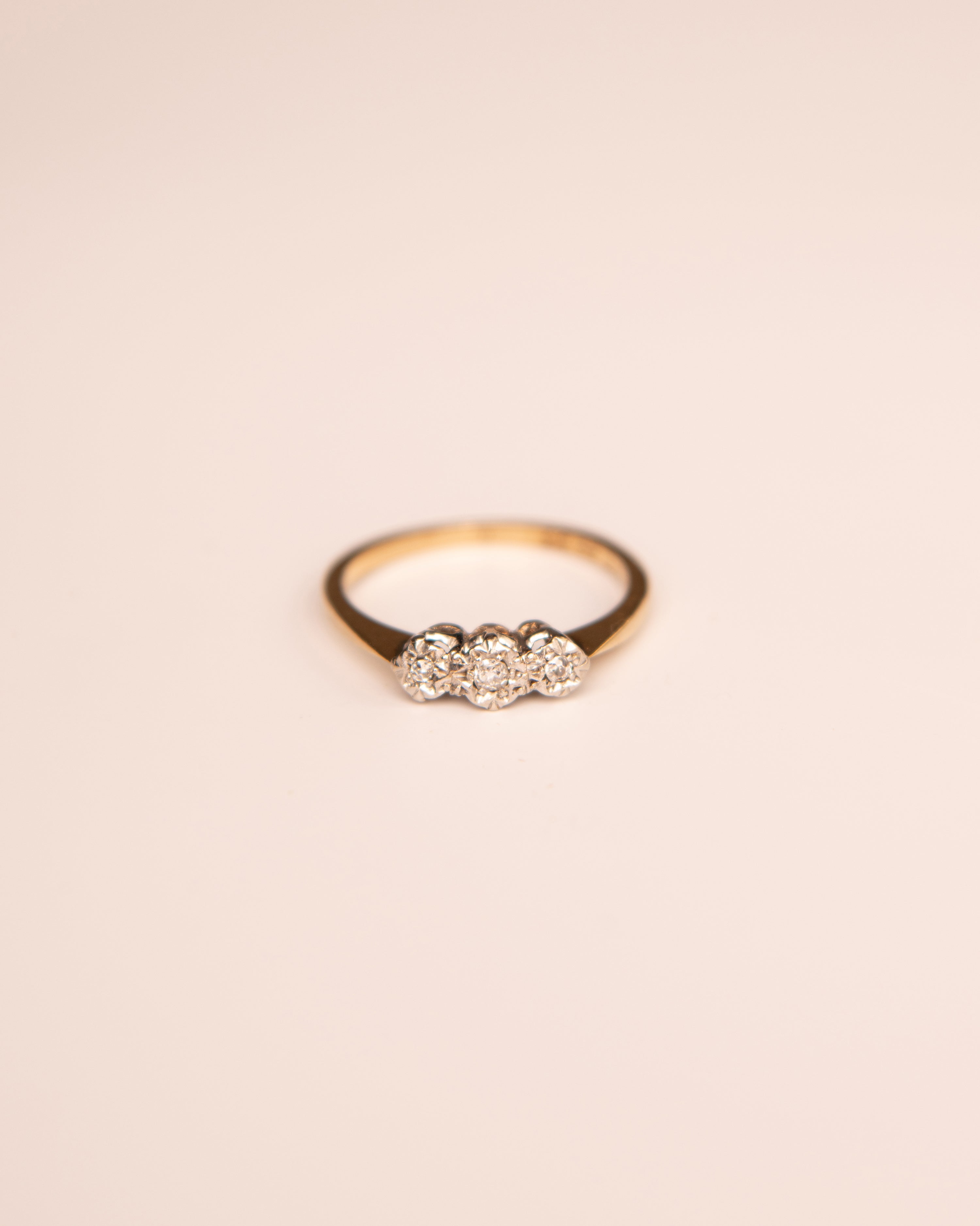Laurel 9ct Gold Diamond Trilogy Ring